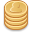 coin stack gold icon