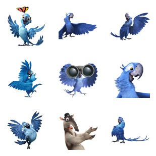 Rio 2 Movie icon sets preview
