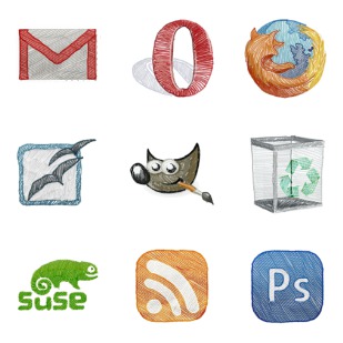 Color Stroked icon sets preview