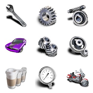 Gear icon sets preview