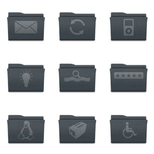 Leox Graphite icon sets preview