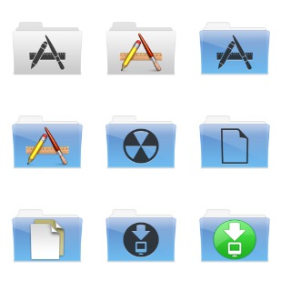 Leopard folder variations icon sets preview