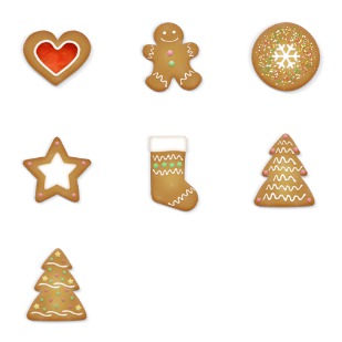 Christmas Cookies icon sets preview