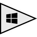 windows, social, logo, flags icon