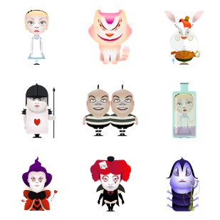 Alice In Wonderland icon sets preview