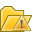 open, exclamation, wrong, alert, warning, error, folder icon