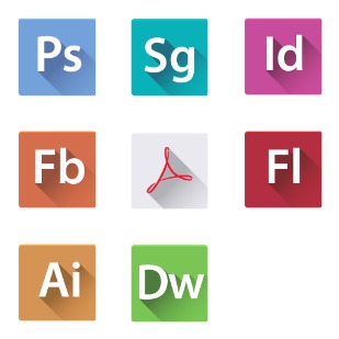 Flats Adobe CS 6 icon sets preview