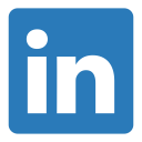 linkedin, network, social, logo icon