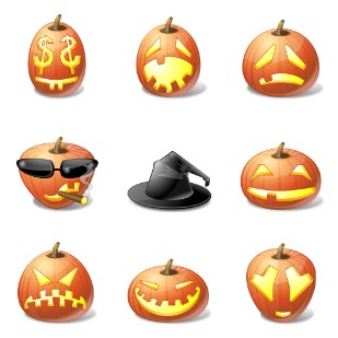 Vista Halloween icon sets preview