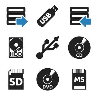Data icon sets preview