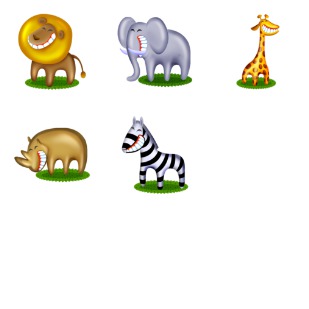 African Pets icon sets preview
