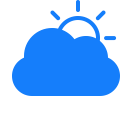 sun, cloud icon