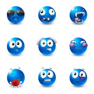 Very Emotional Emoticons 2 icon sets preview