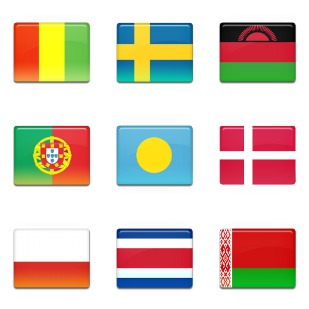 All Country Flag icon sets preview
