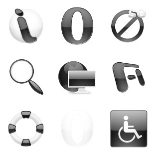 Crystal BW icon sets preview
