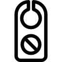 Do not disturb signal to hang from hotel doors icon