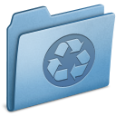 Blue Recycling icon