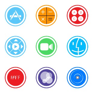 Stock Style 4 icon sets preview