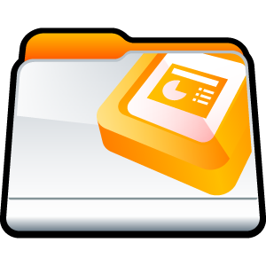 ppt, folder, powerpoint, microsoft icon