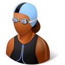 female, swimmer icon