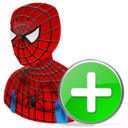 Add, Spiderman icon