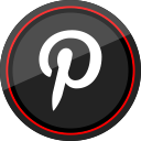 pinterest, media, social, logo icon