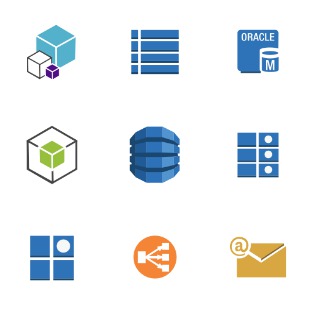Amazon AWS Stencils icon sets preview