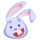 blue rabbit icon