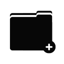 file, add, folder icon