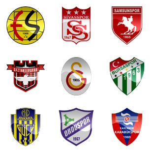 Turkish Football Club icon sets preview