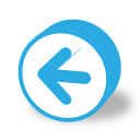 button round arrow left icon