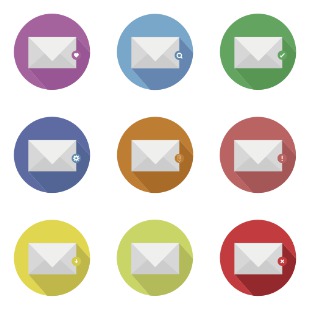 E-mail icon sets preview