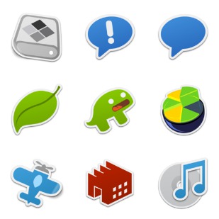 Sticker Pack 1 icon sets preview