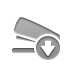 down, stapler icon