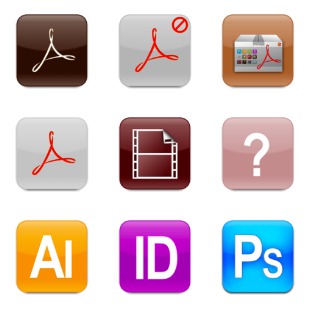 Adobe Mac icon sets preview