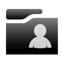 Black UserFolder icon