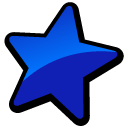 blue, favourite, bookmark, star icon