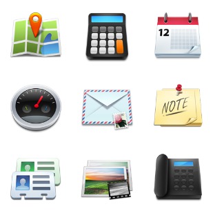 Mobile icon sets preview
