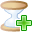 hourglass, add icon