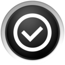 black,checkmark icon