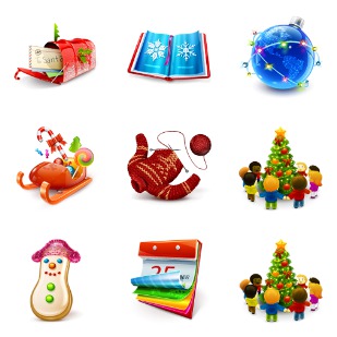 Smashing Christmas icon sets preview