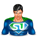 stumbleupon, super hero, superman icon