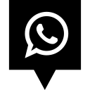 media, social, logo, whatsapp icon