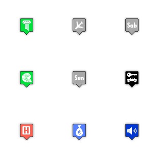 Google Maps icon sets preview