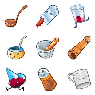 Happy Kitchen icon sets preview