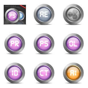 Creative Suite 4 icon sets preview