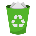bin, recycling, full icon
