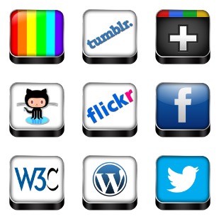 3D Social Media Pack icon sets preview