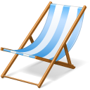 vacation, chair, beach, hairy, summer icon