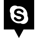 skype, media, social, logo icon